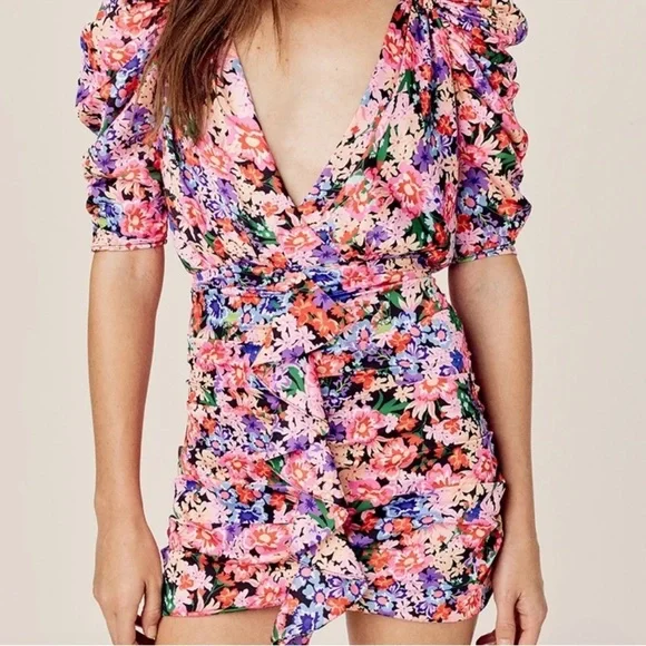 For Love And Lemons Bouquet mini dress size small - Picture 2 of 6